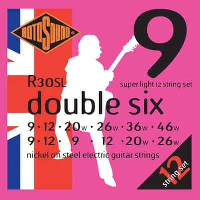 Rotosound Guitar Strings 12-String Electric "Double Six" Super Light image 1