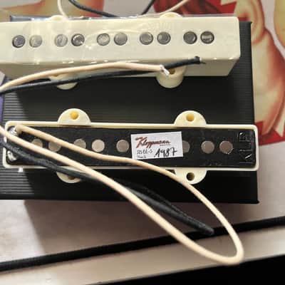 BRAND NEW Kloppmann JB61-5 5 String Jazz Bass® Pickup Set - Parchment (Pearl White) Covers image 4