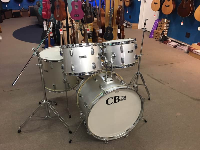 Incredible 5 piece CB700 Drum Kit w/ Stands, Bass Pedal, Tom Mount Remo Sound Master USA Heads image 1