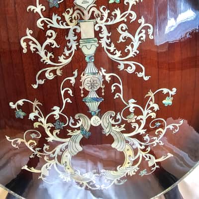 Handmade F hole custom violin model 2004 - Beautiful gloss with massive inlays image 9