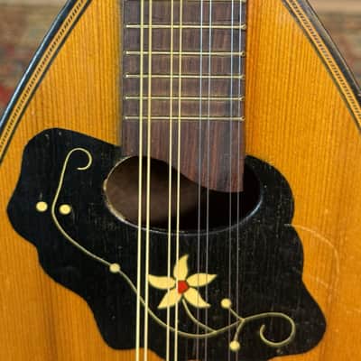 Antique Lignatone Czechoslovakian Bowl Back Mandolin c1940s image 8
