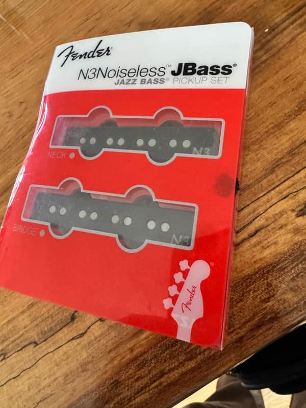 Fender N3 Noiseless Jazz Bass Pickup Set 2010s - Black 099-3117-000 image 1