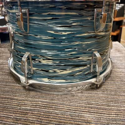 Ludwig 12"x8" Tom -  Oyster Blue Wrap (1969) image 3