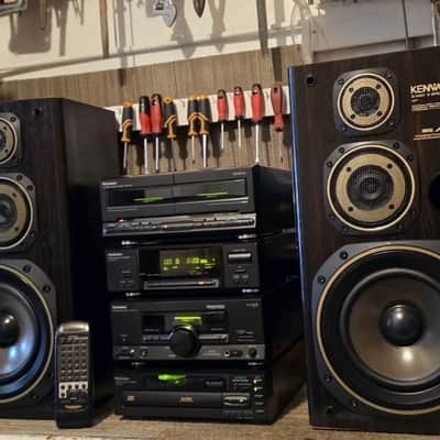 VINTAGE TECHNICS 5CD CHANGER/PHONO/MUSIC STEREO/KENWOOD SYSTEM/MADE IN JAPAN image 3