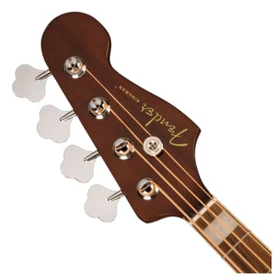 Used Fender Kingman Acoustic-Eletric Bass - Shaded Edge Burst w/ Walnut FB image 4