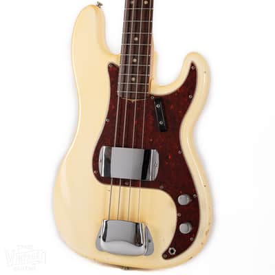 1966 Fender Precision Bass Olympic White image 4