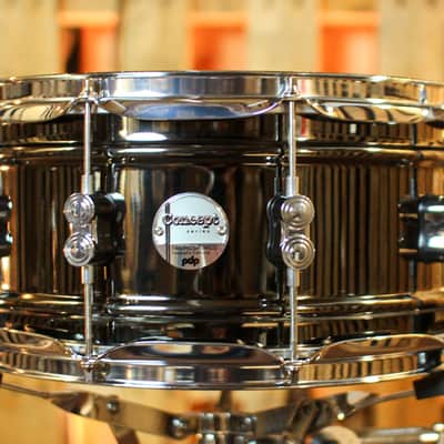 PDP 6.5x14 Concept Black Nickel over Steel Snare Drum - PDSN6514BNCR image 1