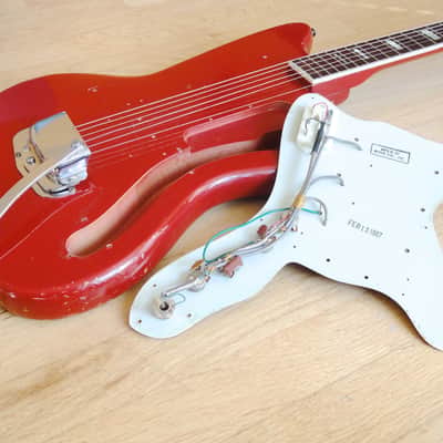 1967 Silvertone by Harmony 1488 Silhouette Vintage Guitar DeArmond Gold Foils image 15