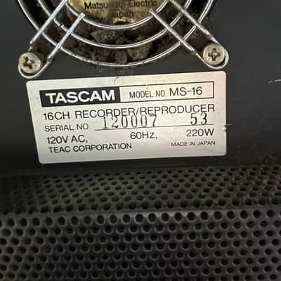 TASCAM MS-16 Reel to Reel Tape Recorder 16 Track image 16