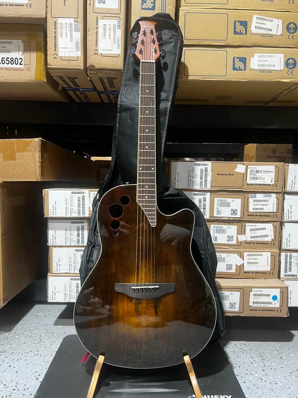 Ovation Applause AE44II Elite, Mid-depth Acoustic-Electric Guitar - Vintage Varnish w/ Gig Bag image 1