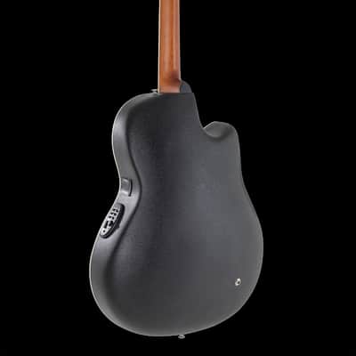 Ovation CS24L-5G Celebrity Series Traditional Left-Handed Mid-Depth Acoustic-Electric Guitar Black image 5