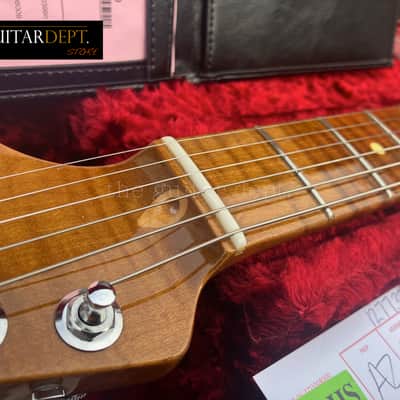 ♚ PRISTINE !♚ 2023 FENDER Custom Shop CUSTOM Stratocaster ♚ HONEY BLONDE ♚ AAA ROASTED ♚ 10/56 Neck♚ image 7