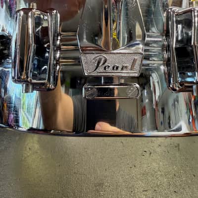 Vintage Pearl 70s Jupiter 5x14 Chrome over Brass Snare Drum image 11