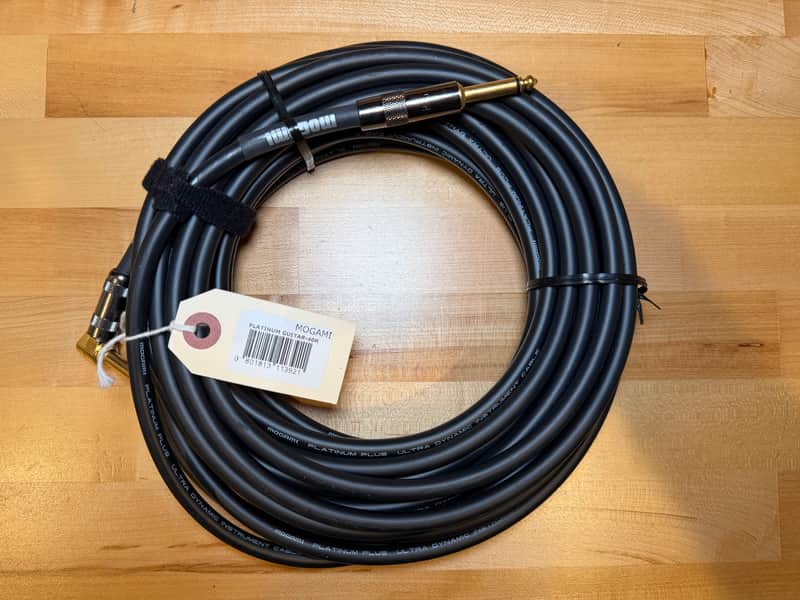 Mogami Platinum Guitar-40R 1/4" TS to Right Angle 1/4" TS - 40' 2010s - Standard 2010s image 1
