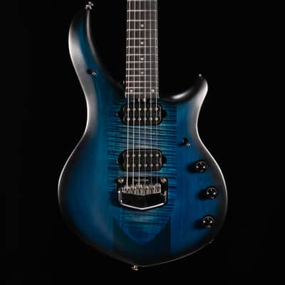 Ernie Ball Music Man Majesty 6 - Blue Silk (Serial #M018546) image 1