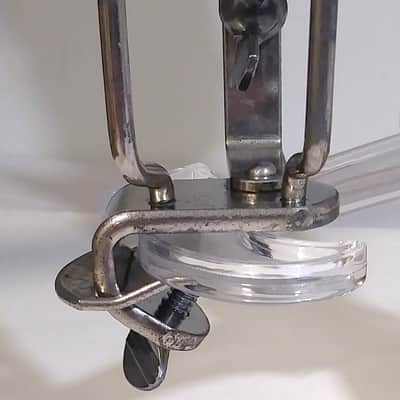 Cowbell, Wood Block Bass Drum Mount - Nickel (Possibly W&A?) image 1