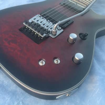 Schecter Hellraiser C-1 FR S Sustainiac 2014 - 2017 - Purple Burst Quilt image 4