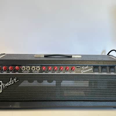 Fender Dual Showman SR Head 1980s - Paul Rivera Designed Red Knobs image 13
