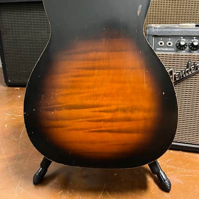 Silvertone F-61 Parlor Acoustic Guitar 1960’s - Sunburst image 15