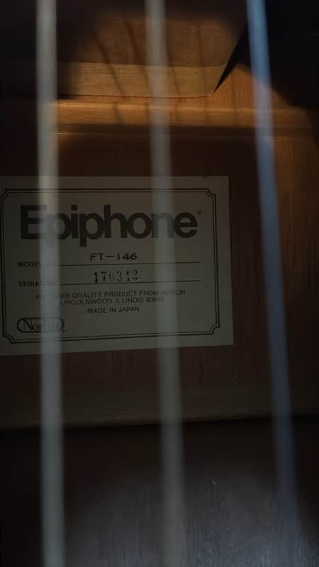Epiphone FT-146 Texan DeLuxe 1972 - 1979 - Natural image 1