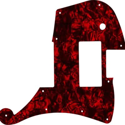 WD Custom Pickguard For D'Angelico Deluxe Ludlow #28DRP Dark Red Pearl/Black/White/Black