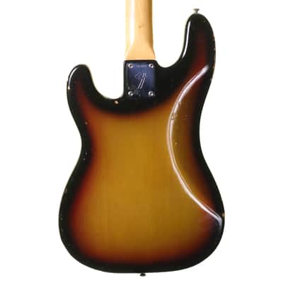 Fender 1974 Precision Bass Guitar, Sunburst with G&G Hard Case image 7