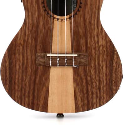 Kala Teak Tri-Top Concert Acoustic-electric Ukulele - Natural image 1