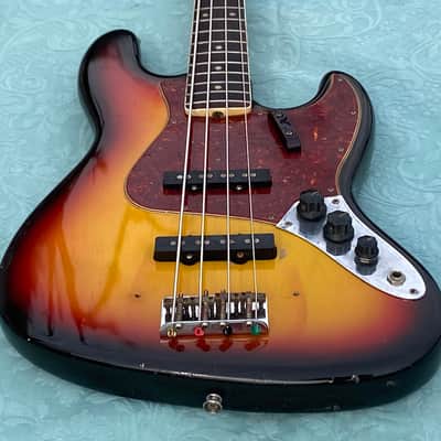 Fender Jazz Bass 1966 - Sunburst Dot/Binding - Super image 4