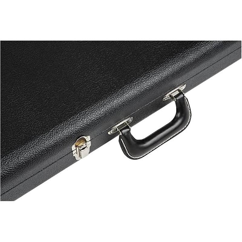 Fender G&G Deluxe Jazz Bass Hardshell Case, Black with Orange Plush Interior, Fender Amp Logo 2016 image 3