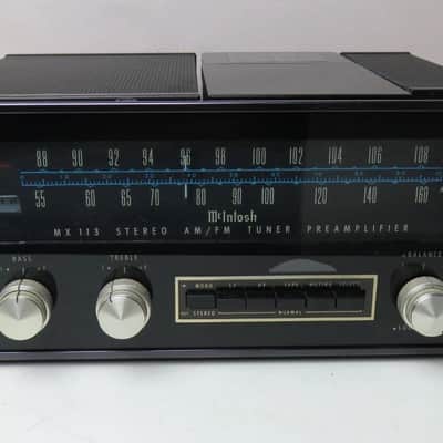 MCINTOSH MX 113 PREAMP/TUNER ORIGINAL BOX SERVICE & USER MANUAL + COVER SERVICED image 3