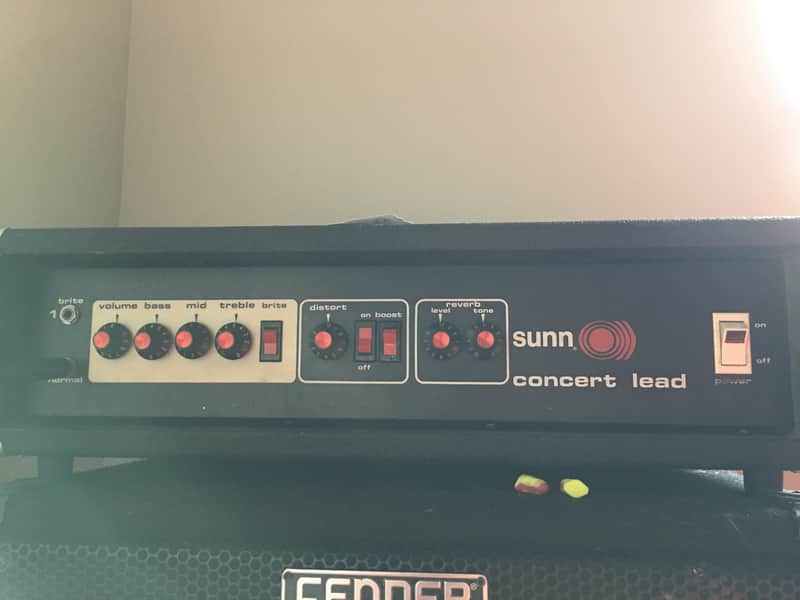 Sunn Concert Lead (Red Knob) Late 70's image 1