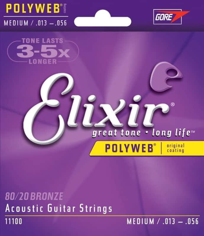 Elixir Polyweb 80/20 Bronze Medium .013-.056 image 1