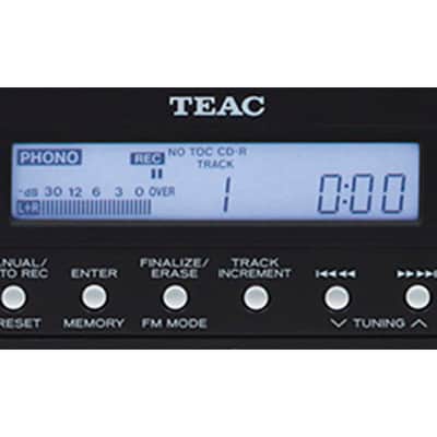 Teac LP-R660USB-PB Turntable w/ USB, CD Recorder, Cassette Deck & AM/FM Tuner (Black) image 5