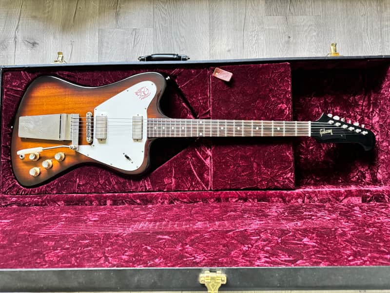 2021 Gibson Custom Shop '65 Non-Reverse Firebird V Reissue with Maestro Vibrola 2021 - Present - Vintage Sunburst VOS