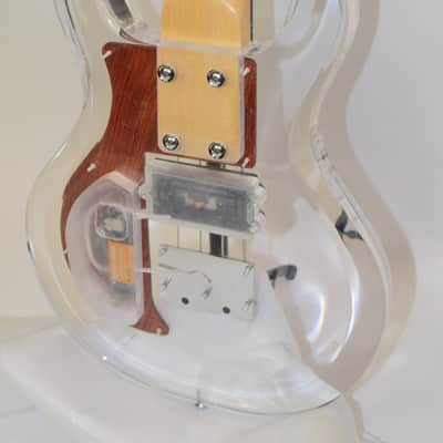 Bad Cat Instruments AC-230 Acrylic Custom 4-String Electric Bass Guitar, Transparent Lucite w/ EMG Pickup image 14