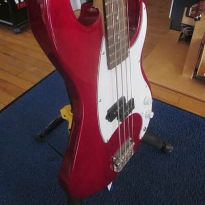 J. Reynold 4-String Electric Bass - Red/White image 10