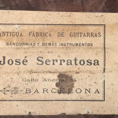 Jose Serratosa historical Spanish guitar ~1890 - beautiful and rare instrument in Antonio de Torres style + Video! image 12