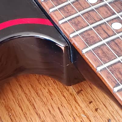 Harmony 818b Gibson Explorer Copy || Active Splittable HHH pickups || Black and Red image 8