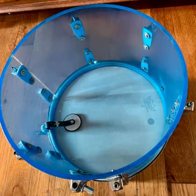Ludwig Vistalite 14 x 10" Rack Tom Drum Blue Vintage Pre '76 image 5