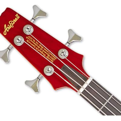 Aria Pro II SB-700 4-String Bass Guitar - Paduak Red image 4