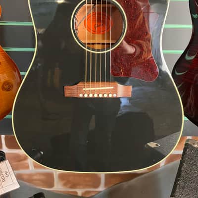 Gibson 1950s J45 Original Ebony 2021 Dreadnought Electro-Acoustic Guitar image 4