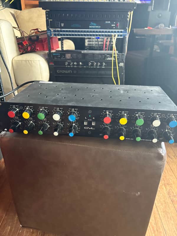 GML 8200 Series II 2-Channel Parametric Equalizer with Power Supply 1990s - Black image 1
