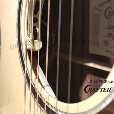 Crafter LX G-4000ce all solid Alpine Spruce & Macassar Ebony grand auditorium electronic guitar with LR BAGGS Anthem pickup image 11