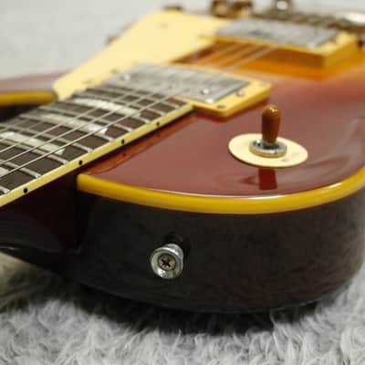 1990 made Greco EG-550 LP Standard   Old Cherry SB Bolt on Neck/Screamin Pickup Fujigen Factory Made in Japan image 12