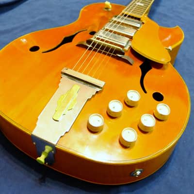 c. 1964 Kawai EP-150 Vintage 3-pickup Archtop Jazz Rockabilly Guitar Made in Japan - Great Guitar! image 2