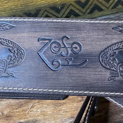 Blue Bell Straps ZOZO 73 ARTISAN FADED BROWN “ ONE OF A KIND “ Custom Shop for Al’s Music Factory image 6