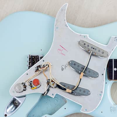 1966 Fender Stratocaster Vintage Electric Guitar Sonic Blue w/ Case image 20