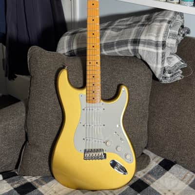 Fender American Original 50s Stratocaster guitar Aztec gold image 1