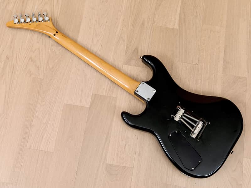 1987 Kramer Focus 1000 Vintage Superstrat Black w/ Floyd Rose