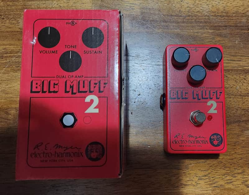 Electro-Harmonix / JHS Nano Big Muff 2 Dual Op-Amp Fuzz 2025 - Present - Red image 1